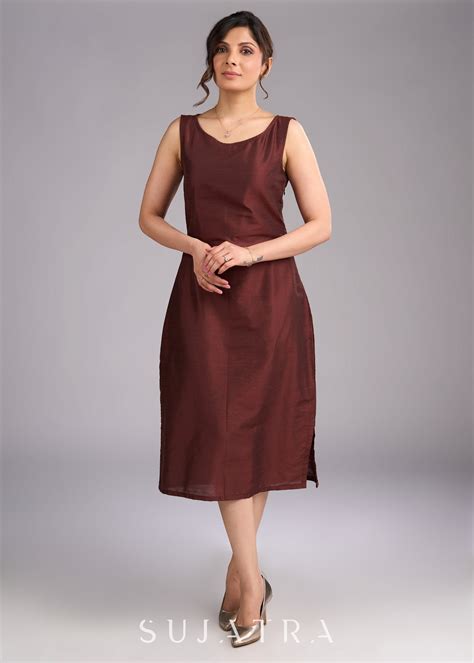 Maroon Slip Dress – Sujatra