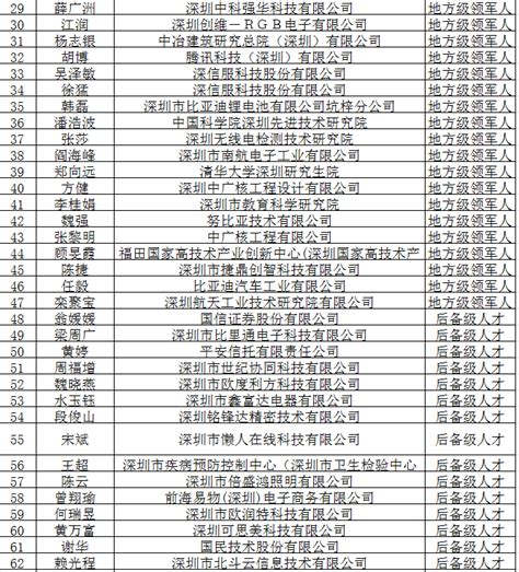 2018年深圳市高层次人才奖励补贴拟发放人员名单公示公告(9月批次)_华阳知识产权服务