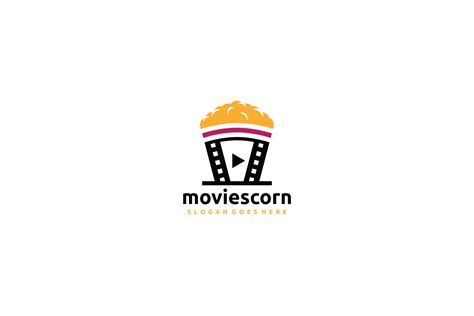 Popcorn Movies Logo Graphic by 3ab2ou · Creative Fabrica