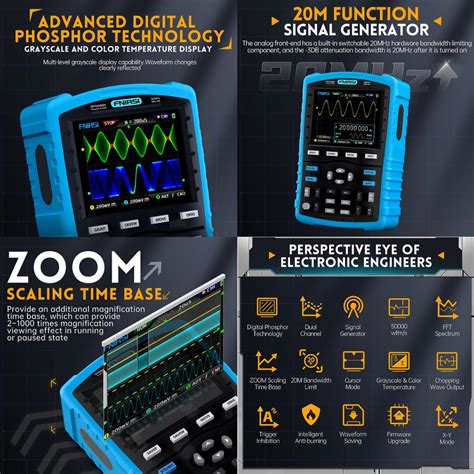 Probots ProMax DPOX180H Handheld 2-in-1 Digital Phosphor Oscilloscope ...