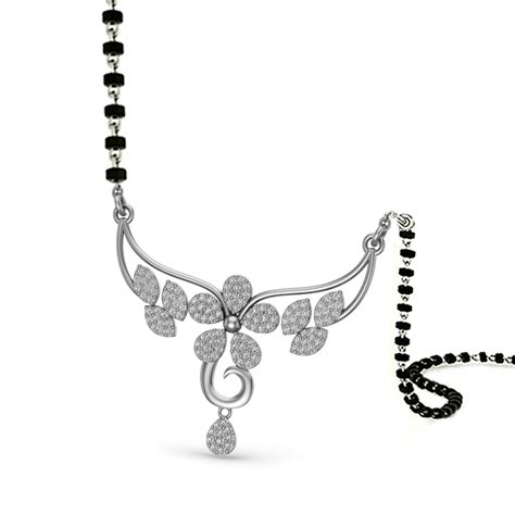 Alejandra Diamond Mangalsutra Online Jewellery Shopping India | Dishis ...