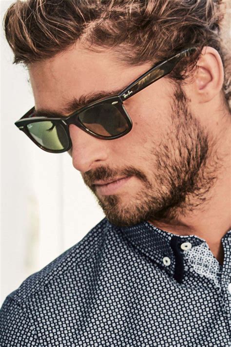 Mens Ray-Ban Wayfarer Sunglasses - Brown | Ray ban sunglasses wayfarer ...