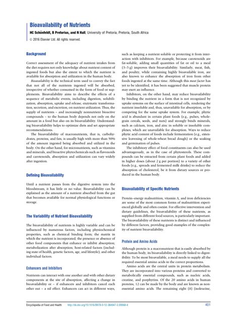 Image result for Nutrient Bioavailability