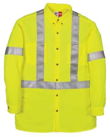 Big Bill Men's Flame-Resistant Collared Shirt, 8.9 cal/sq cm, M, 12% ...