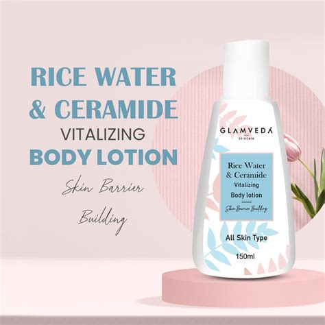 Glamveda Korean Glass Skin Rice & Ceramide Vitalizing Body Lotion For ...