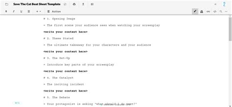 Image result for Script Writing Beat Sheet
