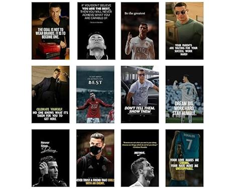 Posters Inc Cristiano Ronaldo Motivation Posters, A4, Premium HD Print ...