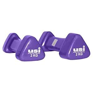 Buy USI UNIVERSAL Dumbbells Set For Home Gym, Vinyl Dumbbells, VDB 2Kg ...