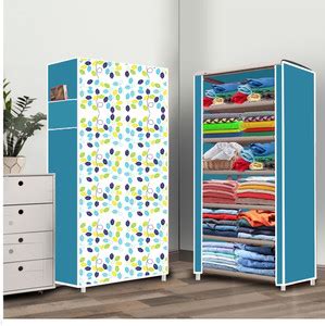 RAXON WORLD 6 Shelf Foldable Collapsible Wardrobe Storage Organizer ...