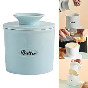 Buy SLB® Cute Porcelain Butter Crock Fresh Spreadable for Counter ...