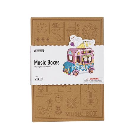 Buy Robotime Music Box 3D Moving Flavor DIY Wooden Puzzle Online at ...