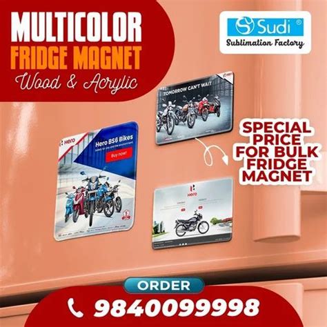New Item - Customized Acrylic Fridge Magnets Manufacturer from Chennai