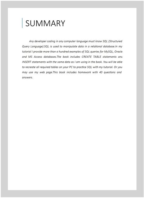 Learn SQL by Examples : Examples of SQL Queries and India | Ubuy