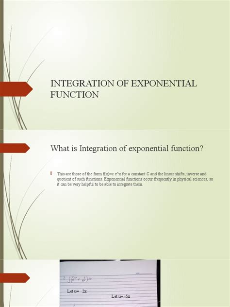 Integration of Exponential Function 的图像结果
