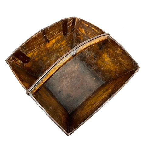 19th Century Antique Chinese Wooden Rice Measure Bucket, Dou For Sale at 1stDibs | antique ...