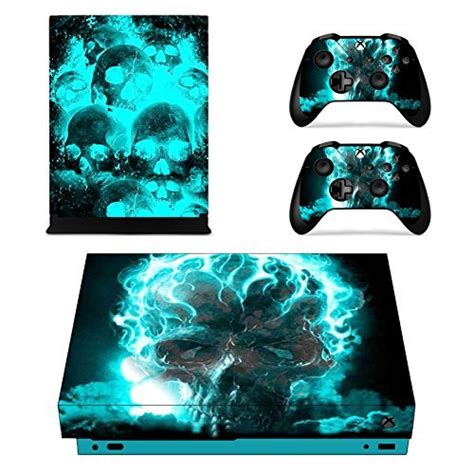 Elton Green Skull 3M Skin Decal Sticker For X Box One X Console & Two ...