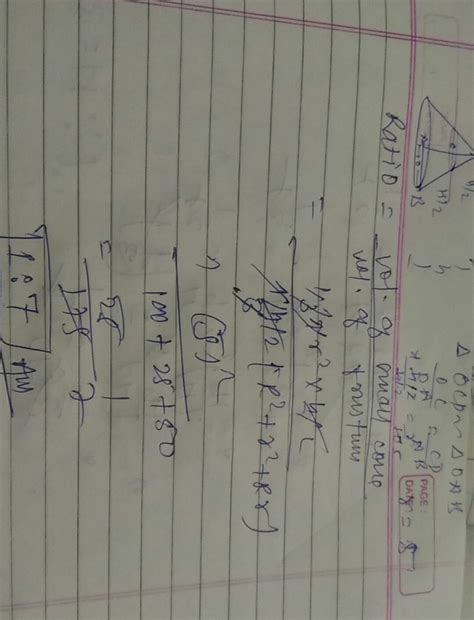 A solid cone of base radius 10cm is cut by a plane parallel to its base ...
