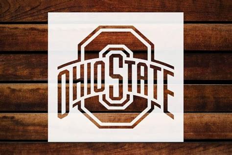 Ohio State Logo Stencil College Football Stencil Officially