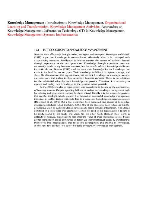 BI Module 4 - Knowledge management - Knowledge Management: Introduction ...