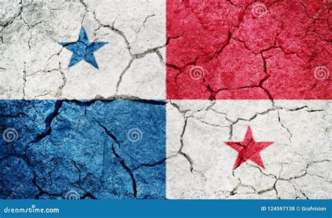 Republic of Panama flag stock photo. Image of symbol - 124597138
