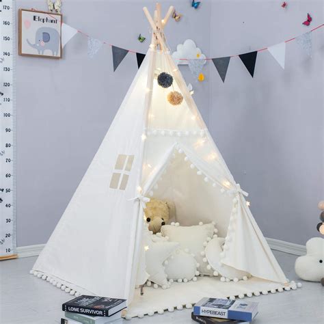 Teepee Tent For Kids With Padded Mat Foldable Play Tent | Desertcart INDIA