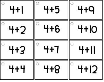 Addition Math Fact Flash Cards - Addition within 100 - Math Fact Fluency