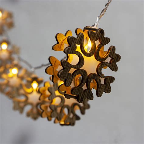 Image result for Snowflake Noel LED String Lights