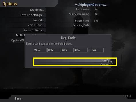 Cod 4 Multiplayer KeyCode 的图像结果