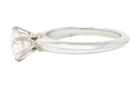 Tiffany and Co. 1.14 Carats Diamond Platinum Solitaire Engagement Ring ...