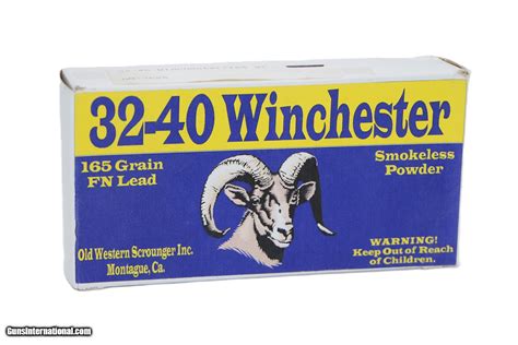 Old Western Scrounger 32-40 Winchester 165 Gr. FN - 20 Rounds