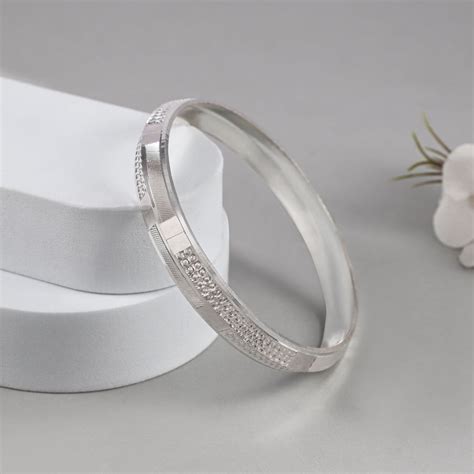 Manan Regal Silver Kada For Him – PP Jewellers