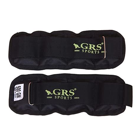GRS Wrist/Ankle Weights 1 kg (Half Kg 1/2 kg Each x 2 pc), rubber ...