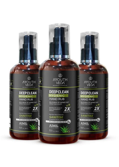 Get Deep Clean Hygienic Hand Sanitizer Rub (Pack of 3) at ₹ 450 | LBB Shop