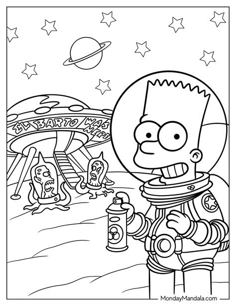 20 Bart Simpson Coloring Pages (Free PDF Printables)