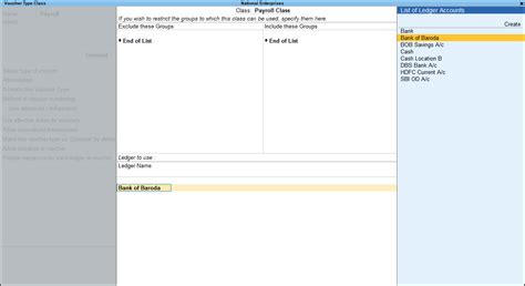 Voucher Types in TallyPrime