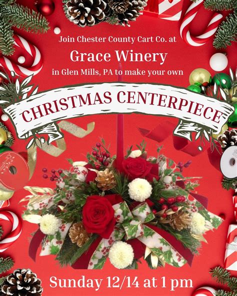 Christmas Centerpiece Workshop at Grace Winery - Glen Mills, PA, The ...