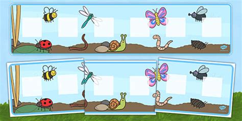 Minibeast-Themed Visual Timetable | Parent Home Display Idea