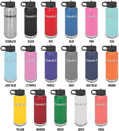 Buy I Love Russia Laser Engraved Water Bottle Customizable Polar Camel ...