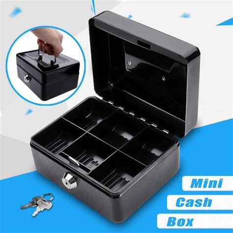 Unbranded Steel Tin Cash Box with Key Lock for Secure Money India | Ubuy
