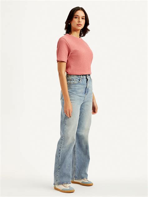 Women's Light Blue Loose Fit High Rise Jeans – Levis India Store