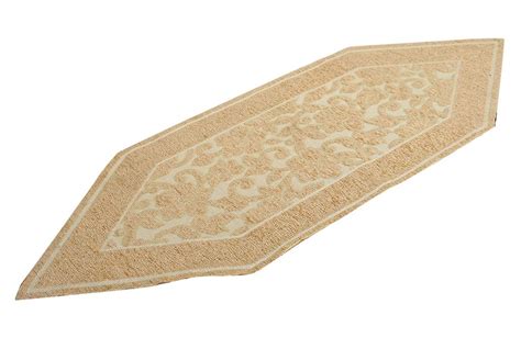 Kuber Industries Floral Design Velvet Dining Table Runner (Gold ...