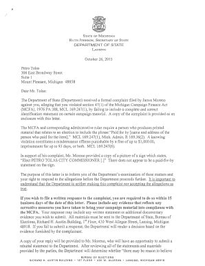 Fillable Online R UTH JoHNSON, SEcRETARY oF STATE Fax Email Print ...