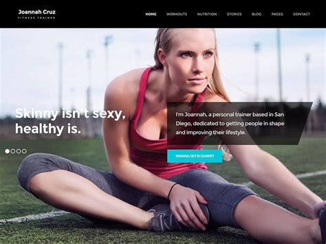 in shape fitness wordpress theme