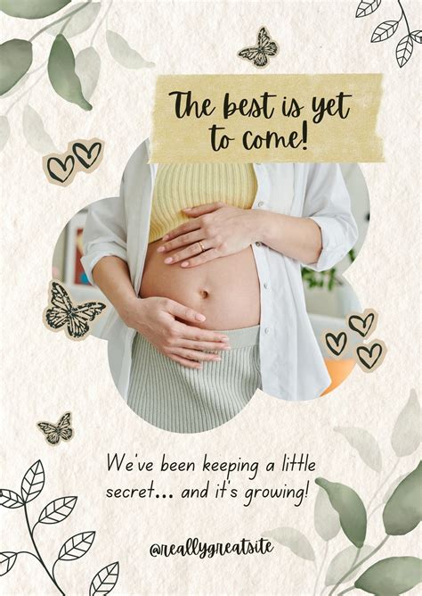 Pregnancy Announcement Cards Free Template | FREE Printable