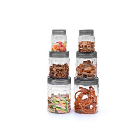 Buy TruVeli Kitchen Stone Container Plastic Kitchen Storage Jars ...