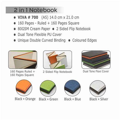VIVA - 2 in 1 Notebook-journal