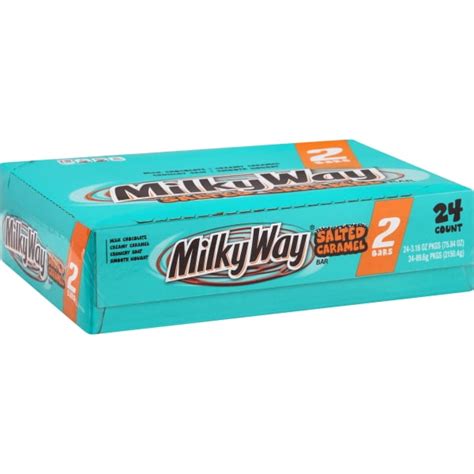 Buy Milky Way Salted Caramel Milk Chocolate Bar, 3.16 oz - 24 Count Box ...