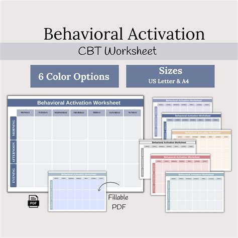 Image result for Behavioral Activation Worksheet