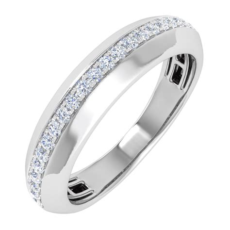 1/4 Carat Men Diamond Wedding Band Ring in 10K Gold (Ring Size 10 ...