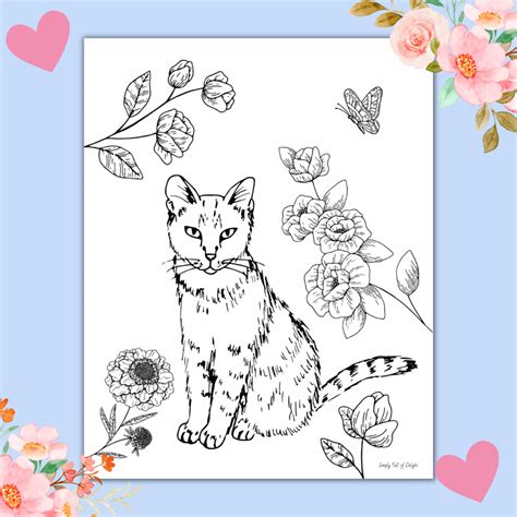 Cute Kitty Coloring Pages for Kids (Free Printable!)